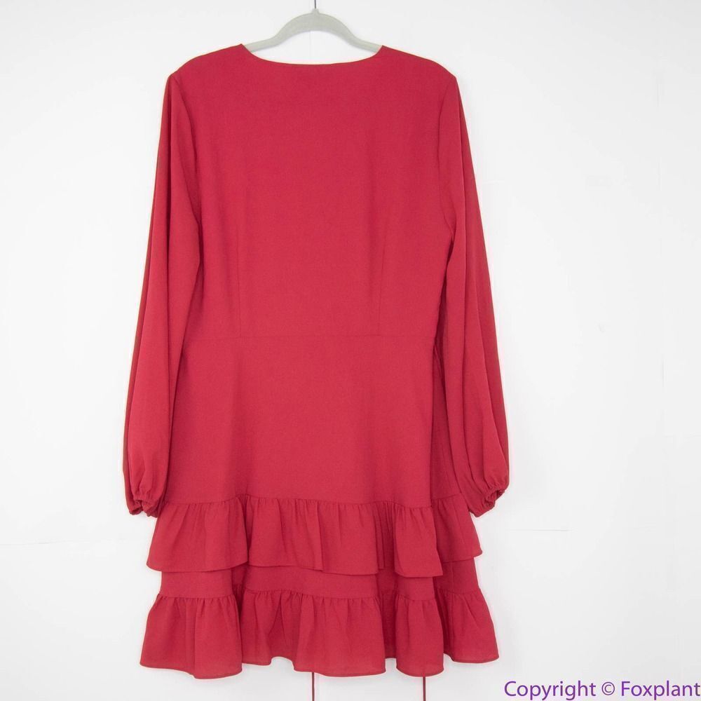 1. State Red Ruffle Mini Dress - Picture 5 of 16